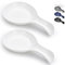 Kyraton Spoon Rest 2 Pack, Plastic Spoon Holder Kitchen Rest, Kitchen Utensil Rack for Spoons, Tongs, Spatulas, Spoon Rack for Hob, Dishwasher Safe