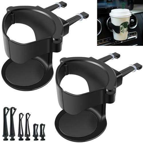 VBGURR Lot de 2 porte-gobelets réglables pour voiture - Porte-gobelet universel pour voiture, cadeau de voiture, eau, café, jus