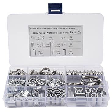 QZCX 304 Stainless Steel Wire Rope Sleeve Ring Ship Chicken Heart Ring Triangle Ring With 8-character Aluminum Sleeve Marine Accessories