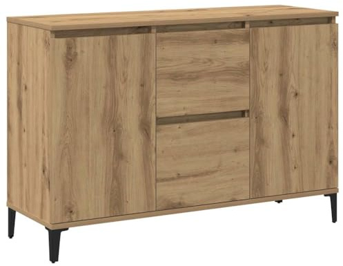 vidaXL Sideboard, Storage Cabinet for Living Room, Cupboard with Storage, Side Cabinet, Highboard, Industrial Style, Artisan Oak Engineered Wood
