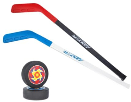 Hellery Ensemble de Bâtons de Hockey en Salle, équipement D'entraînement Au Hockey, Motricité Fine, Kit de Démarrage Sportif Léger, Jouet pour Jeunes de 3