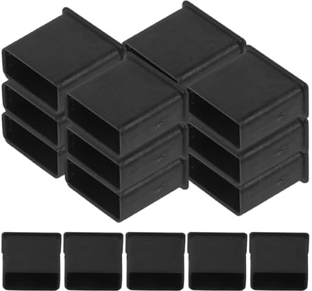 BESPORTBLE Tapas Antipolvo Cubre Enchufes 20 para Puertos USB de Silicona Negra Diseño Funcional para Proteger Conectores de Unidad Flash en Oficina o Hogar