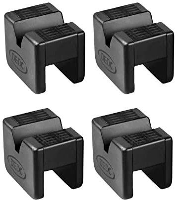 DEDC 4 cuscinetti di supporto per cavalletti per cavalletti, protezione in gomma scanalata, protezione per saldature, 6,1 x 4,3 x 4,3 cm