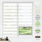 HOMEDEMO Doppelrollo Klemmfix ohne Bohren & mit Bohren, Rollos für Fenster und Tür, Weiß, 70x220cm(BxH), Duo Rollo Klemmrollo lichtdurchlässig, Fensterrollo Sichtschutz