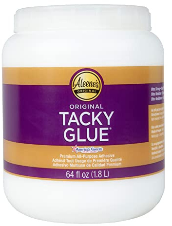 Aleene's Original Tacky Glue Superkleber 1,8 l – Starker, Ungiftiger Alleskleber – Transparenter Kleber für Papier, Holz, Glas, Textilien und mehr – für Karten Basteln, DIY, Scrapbooking und Modellbau