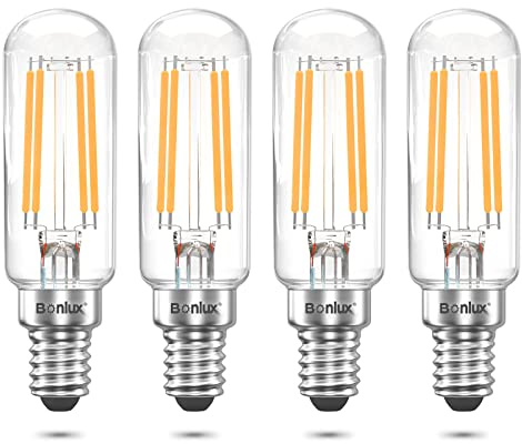 Bonlux E14 LED-glödlampa 12 V 4 W T25 LED glödlampa tub 40 W motsvarar 4-pack varm vit 2 700 K