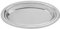 Stainless Steel Oval Disc 2Pcs Heavy-Duty Serving Platter for Fish Steak Desserts Fruits - 30.0 X 19.7 X 2.7Cm