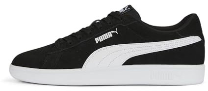 PUMA Unisex Smash 3.0 Sneaker, Black White, 47 EU