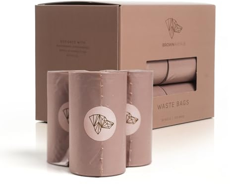 Brown Avenue Dog Poop Bags, 18 Roll Packs, 270 Units, Biodegradable, Eco-Friendly