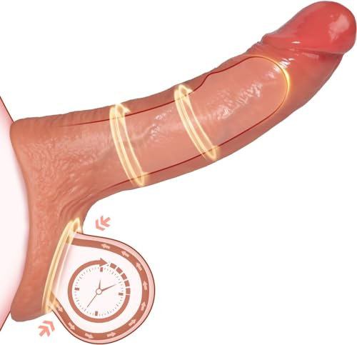 Realistische Penismanschetten, Meeteel Wiederverwendbare Penishülle mit Verdickt Penisring und Penisvergrößerung Realistisch Dildo Stimulation Sex Spielzeug für die Männer Frauen