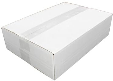 dimapax Faltkarton 350x250x100 mm weiß oder braun - Kartonagen Faltkarton Kartons Päckchen | optimiert für den DHL Päckchenversand S bis 2kg (weiss, 10)