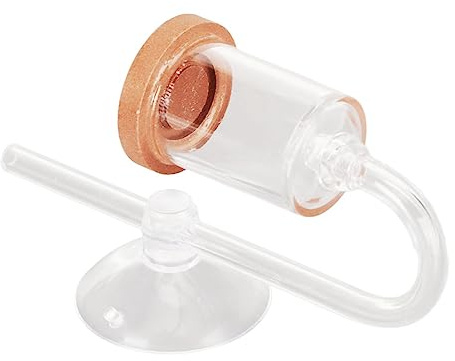 Xiuganpo Aquarium CO2 Diffuser Vivid Plant Lives Akryl Transparent Fish CO2 Atomizer med Bubbelräkningsfunktion för Växtentusiaster Paketlista: 1 X Diffuser 2 X Sugkopp (L)