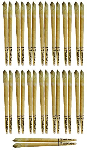 30 Stück Ohrenkerzen/Ohrkerzen Konisch der Marke ZweiohrkerZen mit Filter innenliegend und Abbrennmarkierung - (30 Stück = 15x 2er Set) - inkl. Anleitung als Video auf youtube