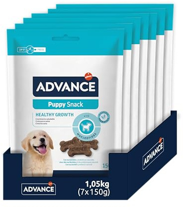 Advance, Snacks Puppy, Galletas Para Cachorros, Pack De 7 x 150 g, Total 1,05 kg