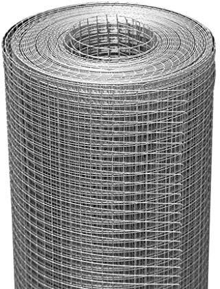 BBGS Recinzione in Rete Metallica, Rete Elettrosaldata Zincata A Caldo da 5 M Reti di Divisione per L'agricoltura Recinzione Metallica per Balcone, Griglia da 0,6 Cm (Size : 1.2m Height)