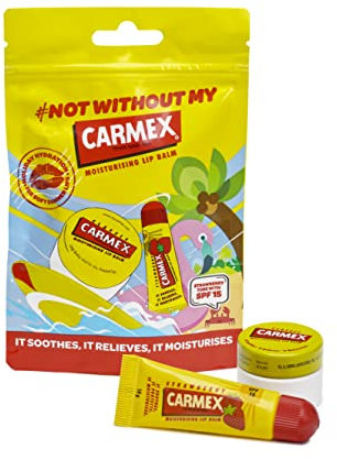 Carmex Spotifiy Great Lips Pouch (1x Strawberry Tube, 1x Classic Pot)