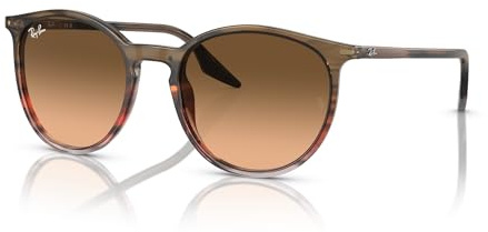 Ray-Ban Unisex Rb2204 Sonnenbrille, Gestreift Braun Farbverlauf Rot/Rosa Farbverlauf Schwarz, 51 mm