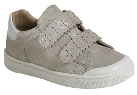 VERTBAUDET Baskets Enfant Fille Cuir à Scratchs Or 30