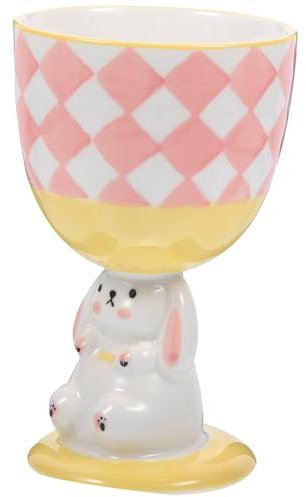 Homoyoyo Verres À Vin Lapin De Pâques Gobelet Bol De Crème Glacée Animal Mignon Calice À Vin Verres À Martini En Céramique Tasse À Cocktail Figurine D'animal À Pieds Tasses Cadeau De