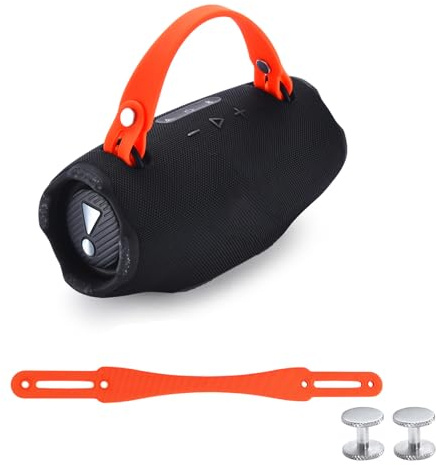 NUHFUFA Handrem i silikon för JBL Xtreme 4/3/2 trådlös Bluetooth-högtalare, bärbar bärrem med aluminiumskruvar, halkfri och hudvänlig (orange)