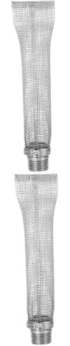 Amosfun 2 STK Bierfilterrohr hopfenfilter bierbrauanlage Bierbrauen Ausrüstung Weinherstellung Filter Bierbrauen Filter Bierbraukessel Netzsieb Filterschlauch Rostfreier Stahl Silver