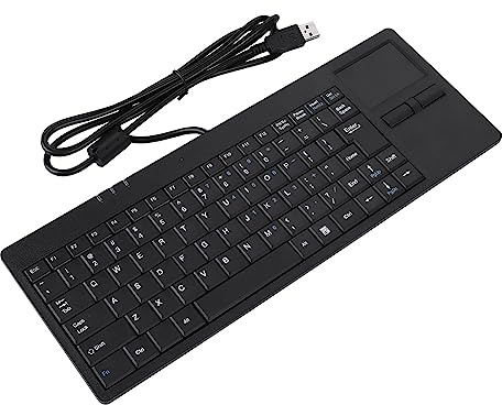 Trådbundet Tangentbord Inbyggt - Inbyggd Mus och 34×16×4 Trådbunden Usb Inbyggd Pekplatta Hub Port Tangentbord 86 Tangenter Mute Ultratunt Tangentbord för Bärbar Dator
