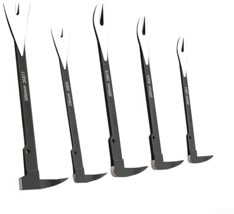 Multifunzione per CROWBAR, rimozione unghie 3 in 1 con scanalatura a V per progetti di lavorazione del legno (A)