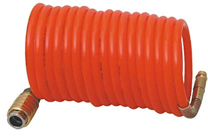 Druckluftschlauch 5 m Kompressorschlauch Spiralschlauch Schnell Kupplung