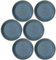 Leonardo Matera Keramik-Teller 6er Set, mikrowellengeeignet, spülmaschinengeeignete Speise-Teller blau, Ess-Teller mit Rand Ø 16,3 cm 018373