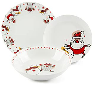 Excelsa Snowman 65991 Tellerservice, 18-teilig