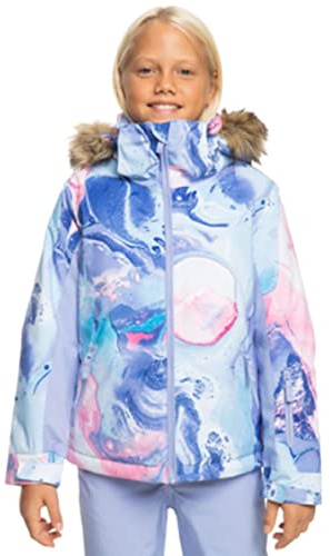 Roxy Girls American Pie DryFlight Snow Jacket, 14/X-Large, Azure Blue Landscape
