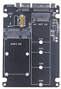 Adaptador M.2 NGFF a SATA MSATA a SATA 3.1 convertidor para disco duro de 6.3 cm