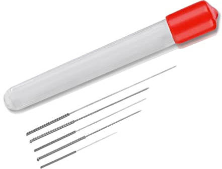Zunate Kit de Nettoyage de Buse D'imprimante 3D 5 Pièces, 0,2 Mm 0,3 Mm 0,4 Mm 0,5 Mm 0,6 Mm Aiguilles de Nettoyage en Acier Inoxydable Compatibles avec la Plupart des Imprimantes 3D