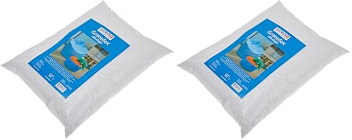 GLOREX 0 2545 10 - Granulex Ultraligero 10 litros Muy Ligero Relleno espumado Hecho de Mini Perlas de poliestireno para Rellenar Cojines Peluches y Bolsas de Frijoles Lavable (Paquete de 2)