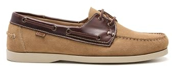Lois Zapato náutico Piel Ante con Cordones Hombre Color: Camel Talla: 44