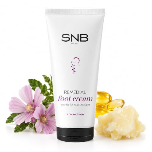 SNB Professional Fotkräm 15% Urea 100 ml – Fotvård för Torra Spruckna Hälar | Intensiv återfuktning med 15% urea och glycerin som mjukar upp mycket torr, sträv hud på hälar, armbågar och knän