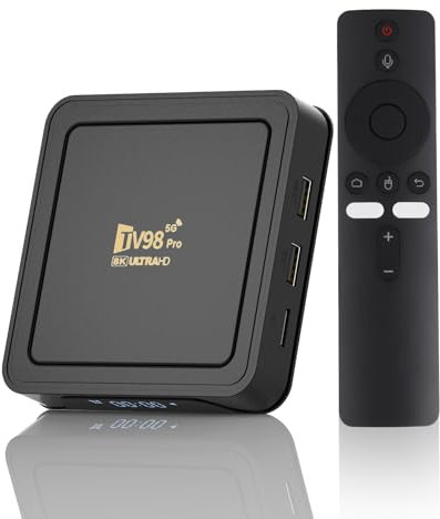 8K Ultra HD Streaming Box & Media Player mit Android 14.0, 2.4/5GHz Wi-Fi, 2GB RAM 16GB ROM, HDR10+ & Dolby Vision – Hochleistungs-Media-Streaming-Client für grenzenlose Unterhaltung