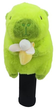 Set di copricapi in legno da fairway con animali in peluche, per 3 e 5 legni, protezione morbida con design, per la testa per uomini, donne, giocatori, scelta regalo per papà, marito
