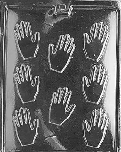 Grandmama's Goodies M022 Small Hands Chocolate Candy Soap Mold with Exclusive Molding Instructions