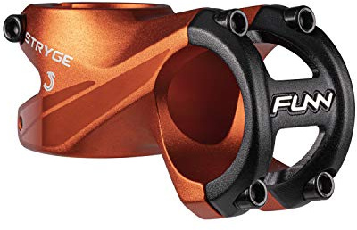 Funn Stryge Cykel Drop Styrstam med -5 Grad - Längd 55mm styrstam med 35mm Styrklämma, Styrstam för Mountainbike, BMX-cykel, Landsvägscykel och Gruscykel (Orange)