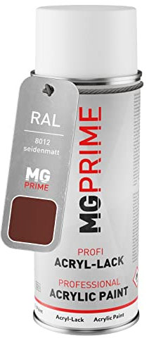 MG PRIME RAL 8012 Brun rouge/Red brown Bombe aérosol 400 ml mat satiné séchage rapide