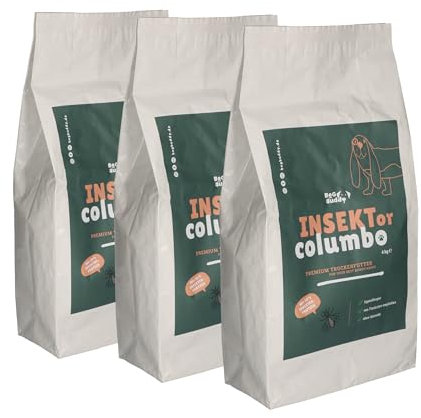 BeG Buddy Insekten Hundefutter, Verträglichkeit, getreidefrei, für Allergiker Hund [ 30% Insektenprotein ] Sensitive Trockenfutter Allergie Hund ohne Getreide - [3x4 kg]