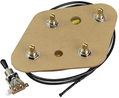 Elgitarr Ledningssele Kit 2T2V Förkopplad Kabelhärva Med Omkopplare För LP Elgitarr