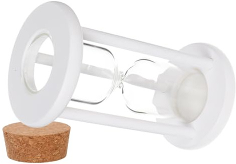 DONFAMDS Reloj de Arena Decorativo de Madera Rellenable con Tapón Temporizador Artesanal para DIY Adorno Único para Hogar y Oficina Color