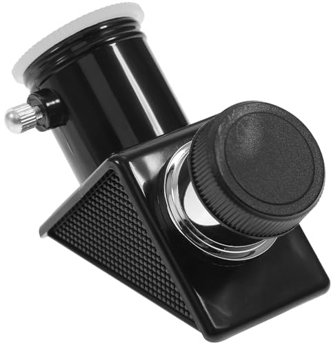 BUGUUYO Espejo Varios Estilos para Telescopio Astronómico de 90 Grados Diagonal y Construcción Resistente Material Plástico, Adaptador de 0.965 Pulgadas Compatible Varios Estilos Refractores