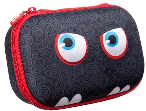 ZIPIT Wildlings Federmäppchen für Jungen | Großes Mäppchen für die Schule | Etui für Kinder mit Organizer | Federmappe Grün