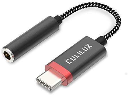 Cubilux USB C to 3.5mm Audio Adapter with 192KHz/24-bit DAC Compatible with iPhone 16/15 Pro Max, iPad Pro 13/12.9/11 iPad Air 13/5th/4th, Google Pixel 9/8/7/6, Type C to 3.5mm Earphone Aux Dongle