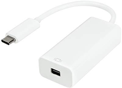 LogiLink UA0360 - USB-C (USB 3.2 Gen 1x1) auf Mini DisplayPort Adapter, Auflösung 4K, Weiß