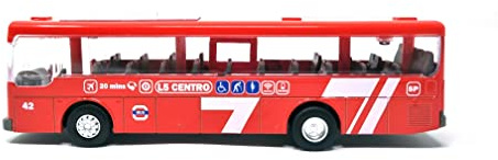 PLAYJOCS GT-8112 Bus Urbano. Vehículo metálico co Partes de plástico, idela para niños y coleccionistas.