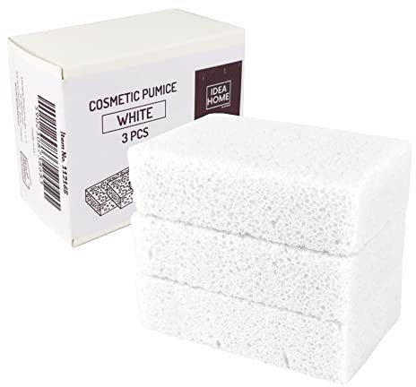 LEVIATAN-3er-Pack Kosmetischer Bimsstein für die Füße aus hochwertigem Quarz für die Fußpflege Kompakte Größe von 8x5x2cm